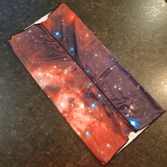 🐕 Orange & Navy Galaxy Neck Gaiter - Picture 5 of 5
